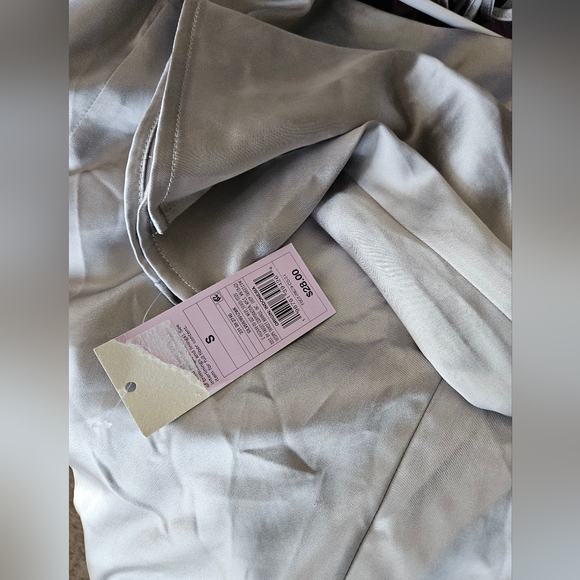Wild Fable Silver Bell Long Sleeve Satin Mini Bodycon Holiday Dress NWT - Picture 6 of 6